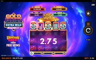 Gold Fusion Extra Wild Madness – Free spins