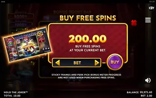 Hold the Joker – Bonus buy