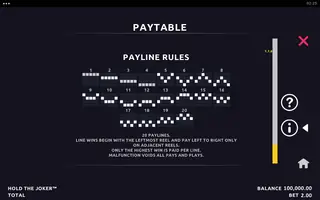 Hold the Joker – Game rules