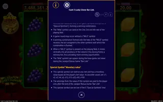 Cash 5 Lucky Clover Bar Link – Game rules