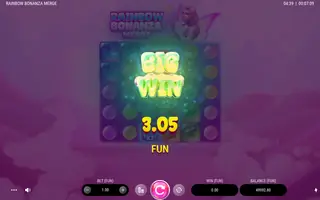 Rainbow Bonanza Merge – Winning spin