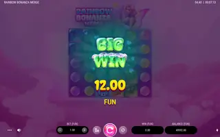 Rainbow Bonanza Merge – Winning spin