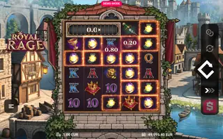 Royal Rage – Feature in play