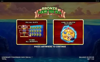 Legendary Fisherman Cash ‘Em All – Game rules
