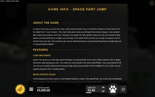 Space Fart Jump – Game rules
