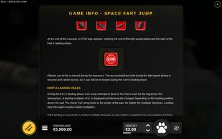 Space Fart Jump – Game rules