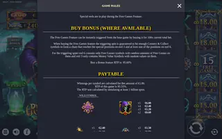 Reaper Riches – Paytable