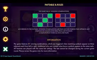 81 Super Expand – Game rules