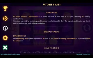 81 Super Expand – Game rules