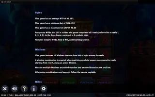 Prospector Wilds: Get Lit – Game rules