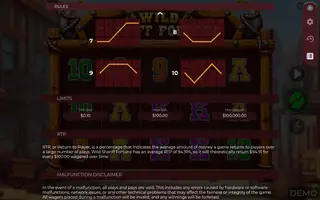 Wild Sheriff Fortune – Game rules