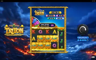 Cash Spree Triton – Paytable
