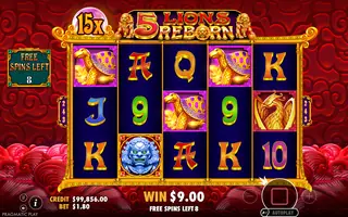 5 Lions Reborn – Free spins
