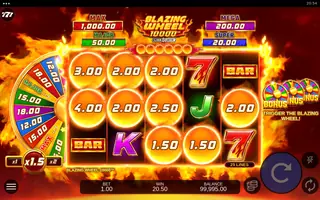 Blazing Wheel 10000 – Winning spin