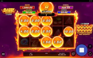 Blazing Wheel 10000 – Bonus round