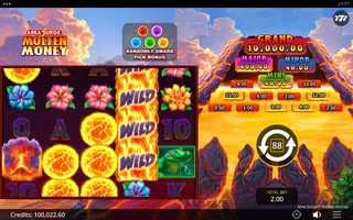 Area Surge Molten Money – Feature in play