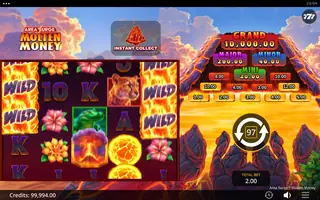 Area Surge Molten Money – Feature in play