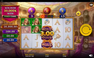 Arena of Gold: Shields of Glory POWER COMBO – Winning spin