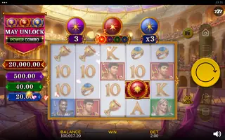 Arena of Gold: Shields of Glory POWER COMBO – Feature in play