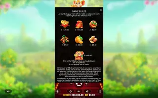 Lucky Mouse – Paytable