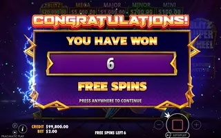 Blitz Super Wheel – Bonus round