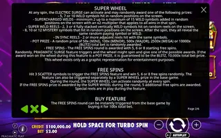 Blitz Super Wheel – Game rules