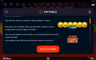 Hot Fireballs Link&Win – Game rules