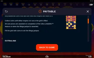 Hot Fireballs Link&Win – Game rules
