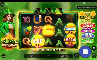 Shamrock Bonanza – Winning spin