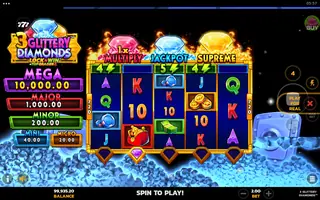 3 Glittery Diamonds – Bonus round