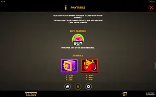 3 Glittery Diamonds – Paytable