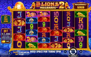 5 Lions Megaways 2 – Base game