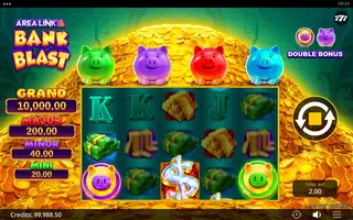 Area Link Bank Blast – Feature in play