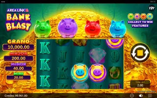 Area Link Bank Blast – Feature in play