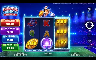 Champions Night – Feature in play