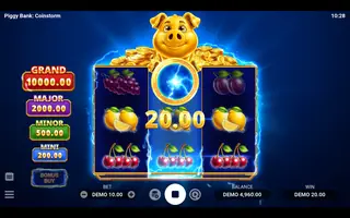 Piggy Bank: Coinstorm – Winning spin