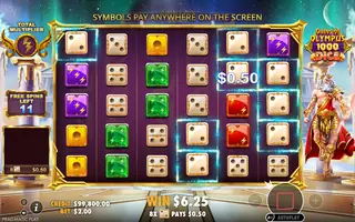 Gates of Olympus 1000 Dice – Feature in play