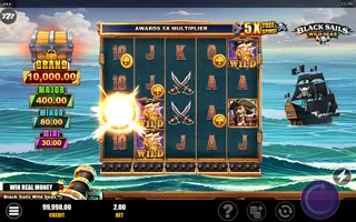 Black Sails Wild Seas – Feature in play