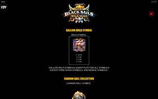 Black Sails Wild Seas – Paytable