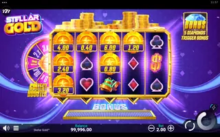 Stellar Gold – Feature in play