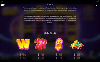 Stellar Gold – Paytable