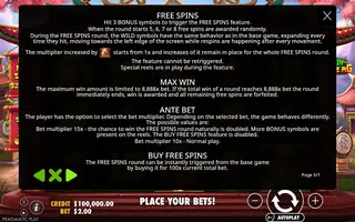 Greedy Fortune Pig – Game rules