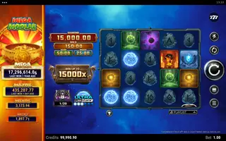 Thunderstruck Wild Lightning Mega Moolah – Feature in play