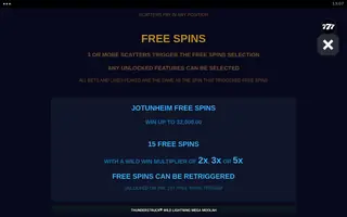 Thunderstruck Wild Lightning Mega Moolah – Game rules