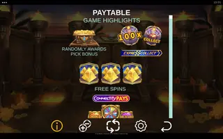 Cairo Connectify Pays – Paytable