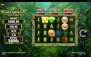 Secret Fortunes Power Combo – Feature in play