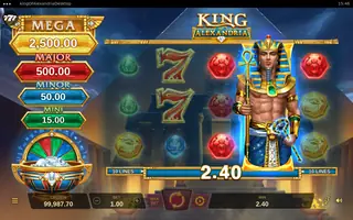 King of Alexandria – Winning spin