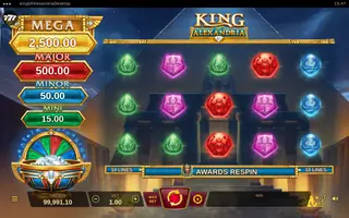 King of Alexandria – Feature in play