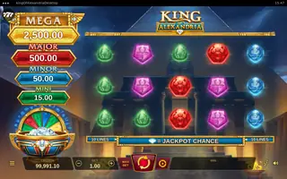 King of Alexandria – Feature in play