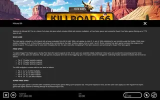 Killroad 66 – Game rules
